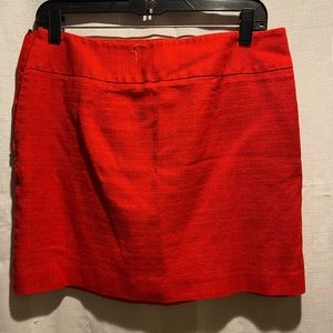 Red mini skirt